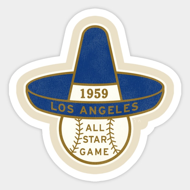 Defunct Los Angeles Dons All Star Baseball Team Sticker by Defunctland